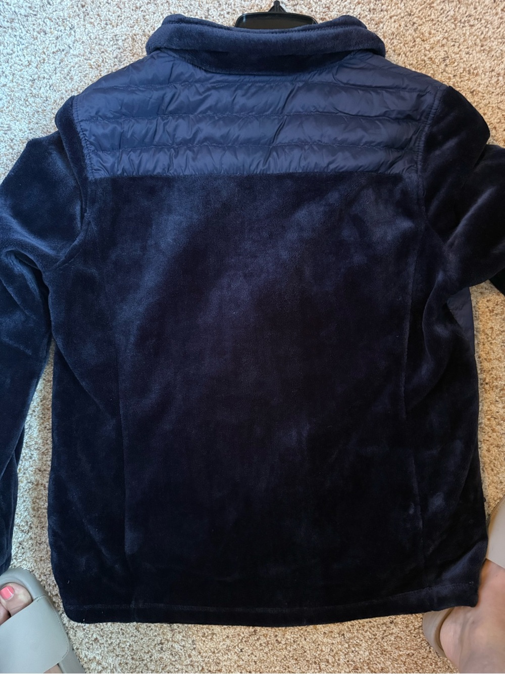 32 Degree Heat Women's Navy Quilted Hybrid Jacket Large - Picture 4 of 7